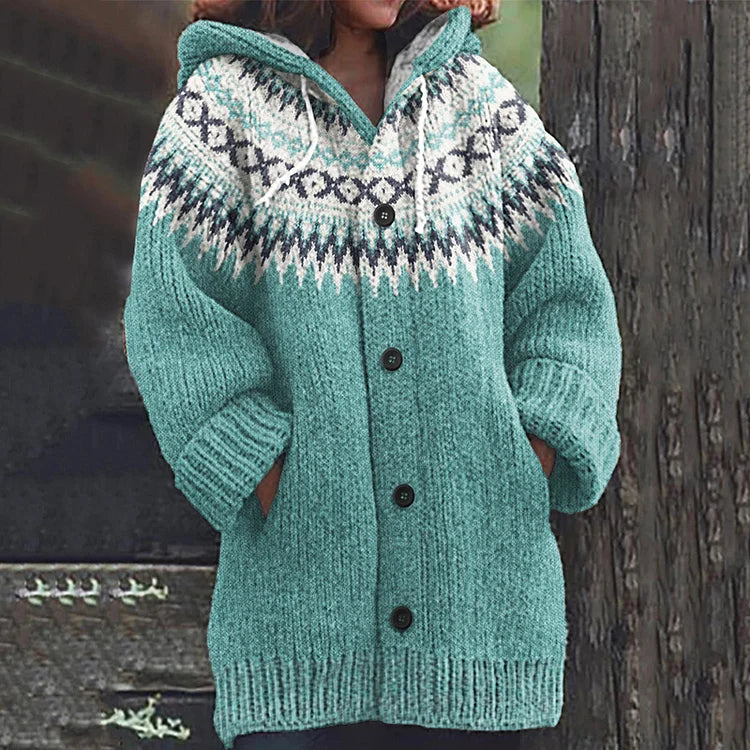 Valentina Knitted Wool Cardigan Durable Eco-Friendly Knitwear Autumn Layer