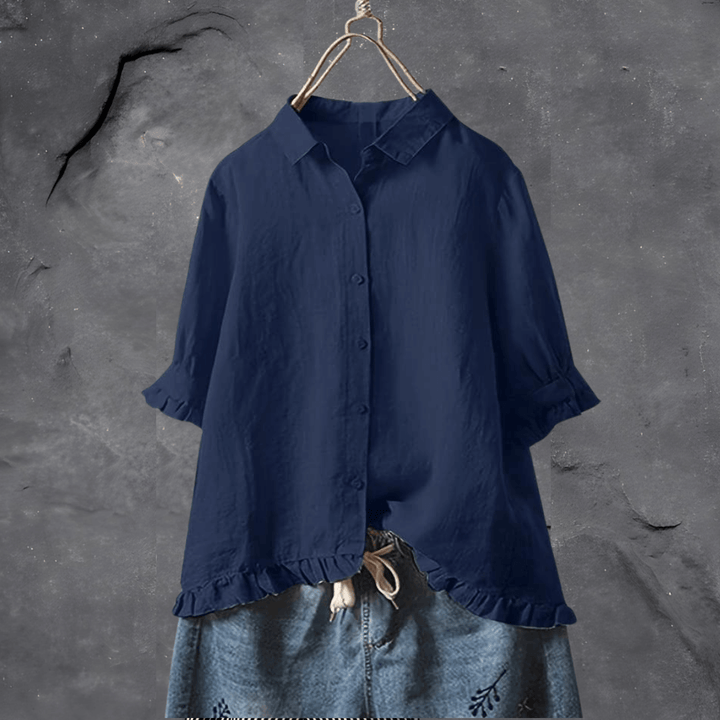 Ophelia Effortless Chic Blouse for Summer with Timeless Elegance and Comfort