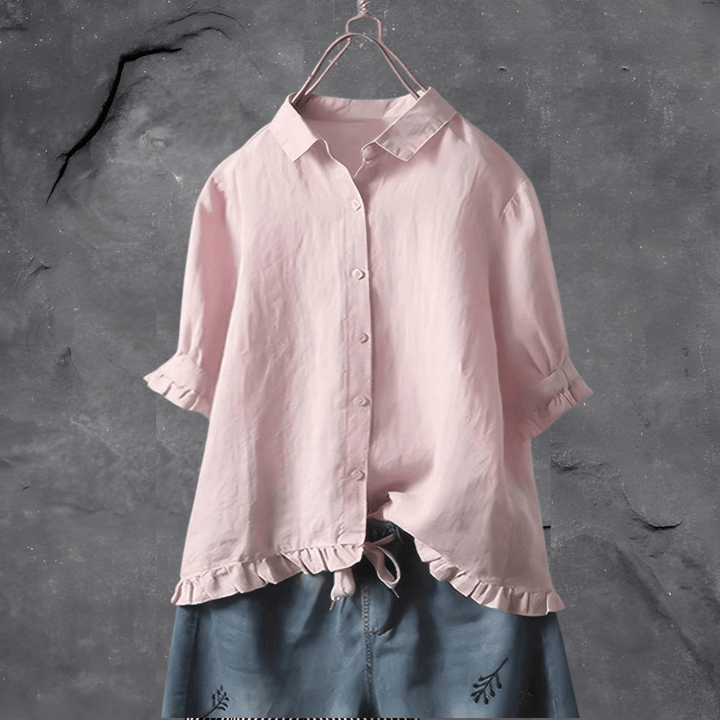 Ophelia Effortless Chic Blouse for Summer with Timeless Elegance and Comfort