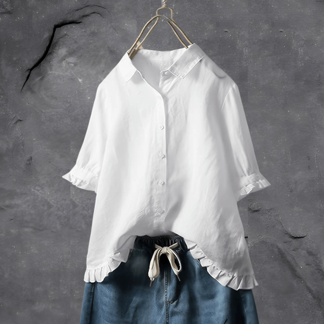 Ophelia Effortless Chic Blouse for Summer with Timeless Elegance and Comfort