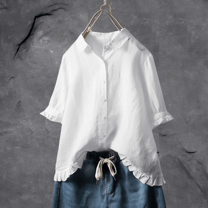 Ophelia Effortless Chic Blouse for Summer with Timeless Elegance and Comfort