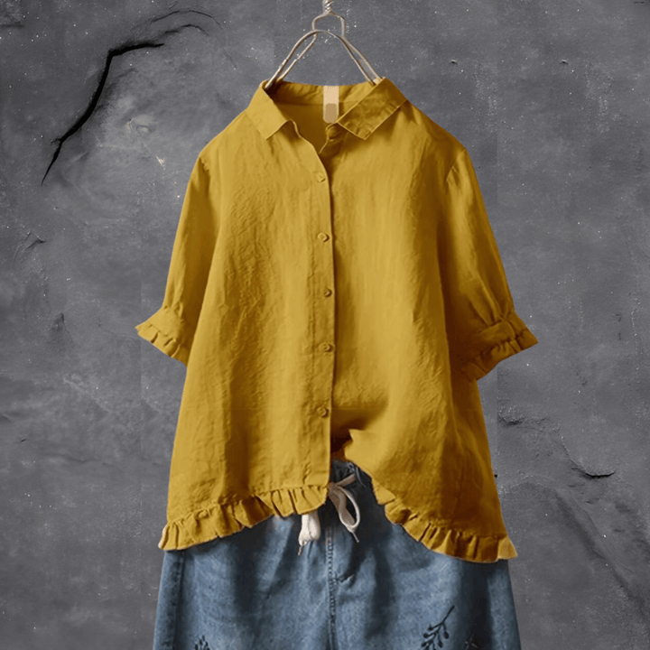 Ophelia Effortless Chic Blouse for Summer with Timeless Elegance and Comfort