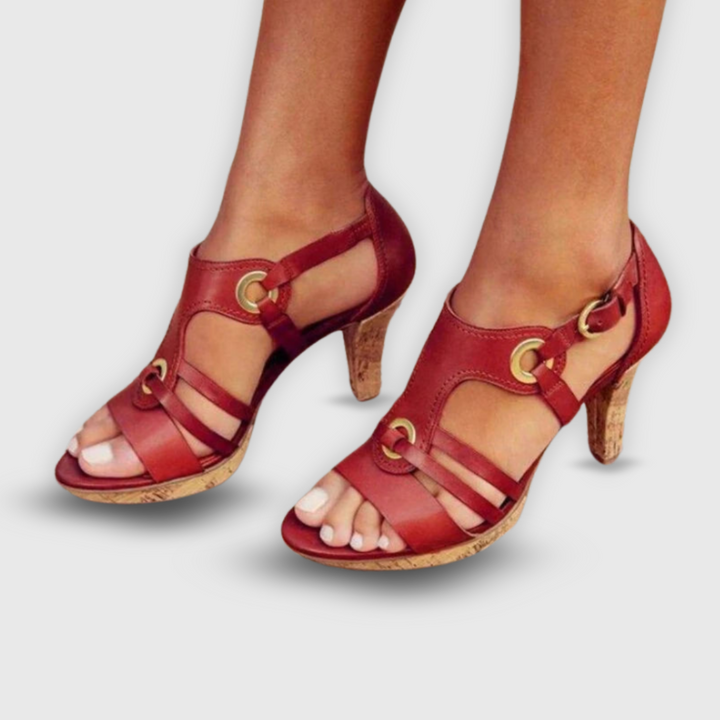Deborah Elegant Strappy Heels Stylish for Autumn and Summer