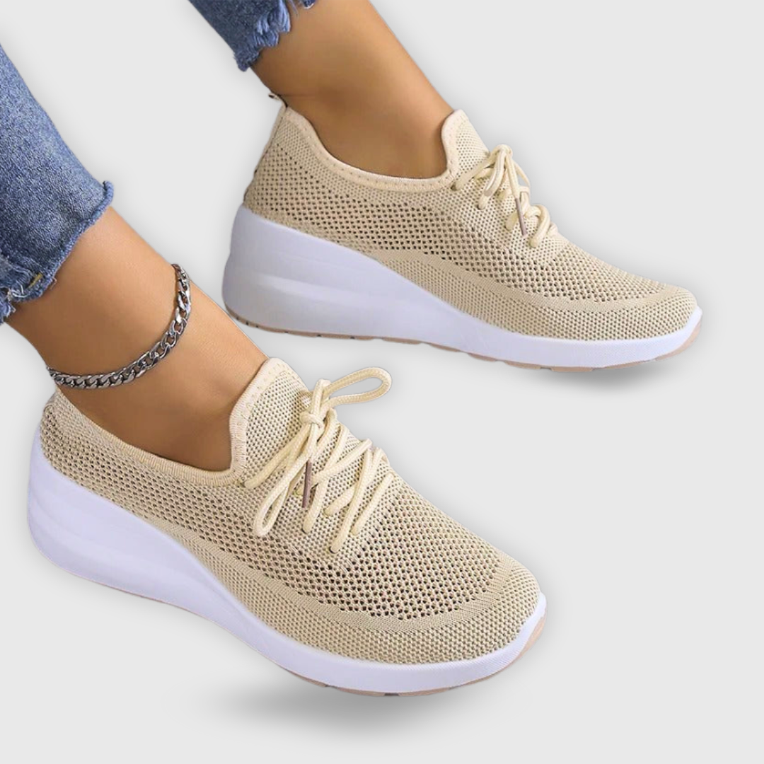 Wendy Comfortable Casual Lace-Up Sneakers with Breathable Design for Autumn and Summer