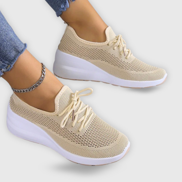 Wendy Comfortable Casual Lace-Up Sneakers with Breathable Design for Autumn and Summer