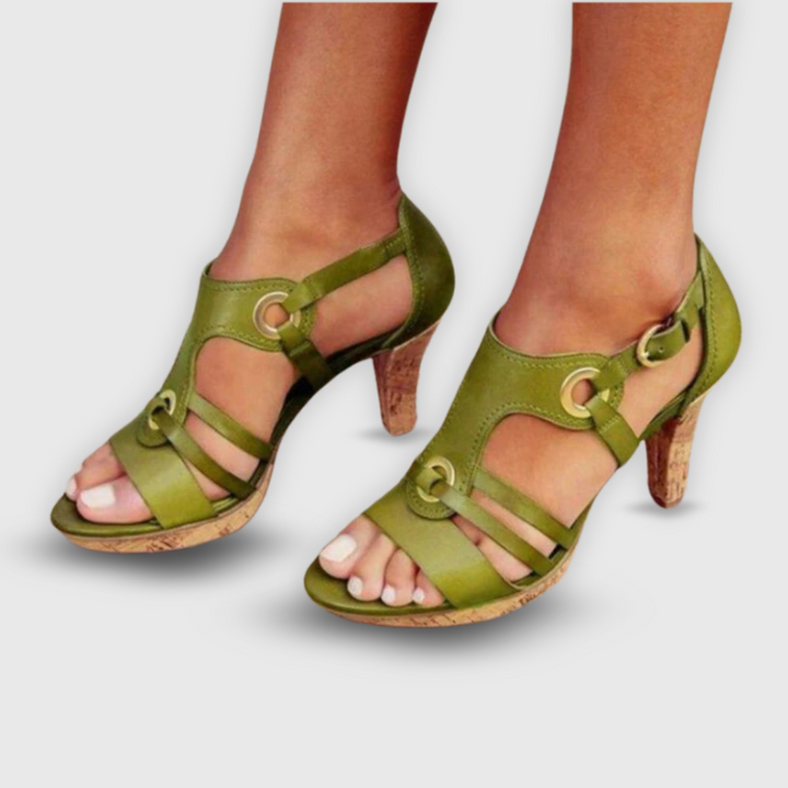 Deborah Elegant Strappy Heels Stylish for Autumn and Summer