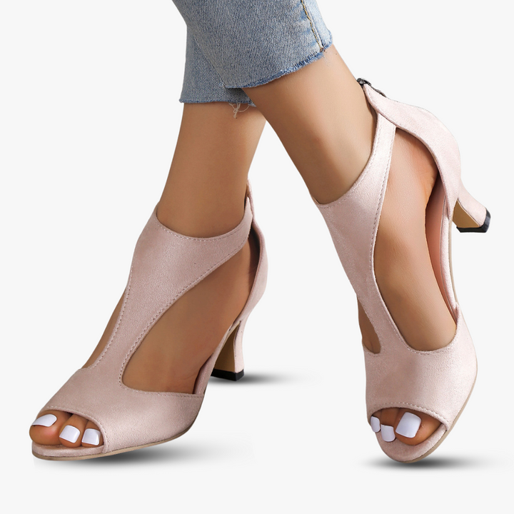 Verity Stylish Summer and Autumn Mid-Heel Sandals