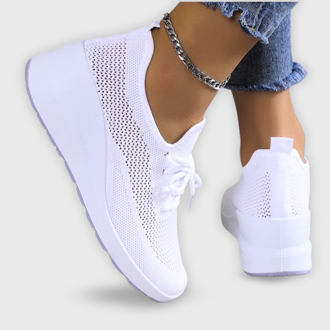 Wendy Comfortable Casual Lace-Up Sneakers with Breathable Design for Autumn and Summer