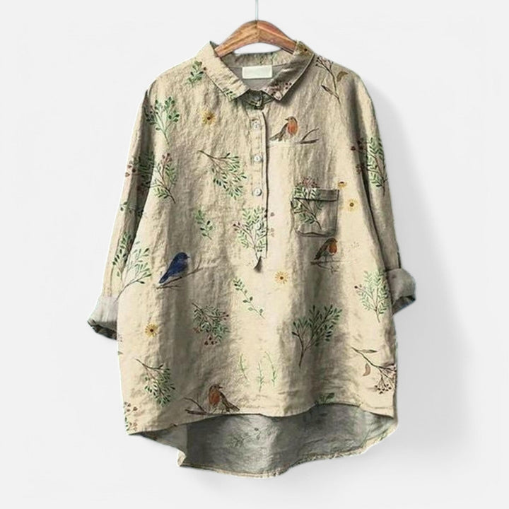Kiara Stylish Loose Fit Floral Blouse for Summer Comfort