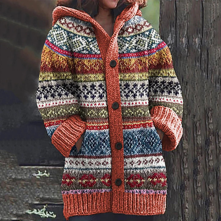 Valentina Knitted Wool Cardigan Durable Eco-Friendly Knitwear Autumn Layer