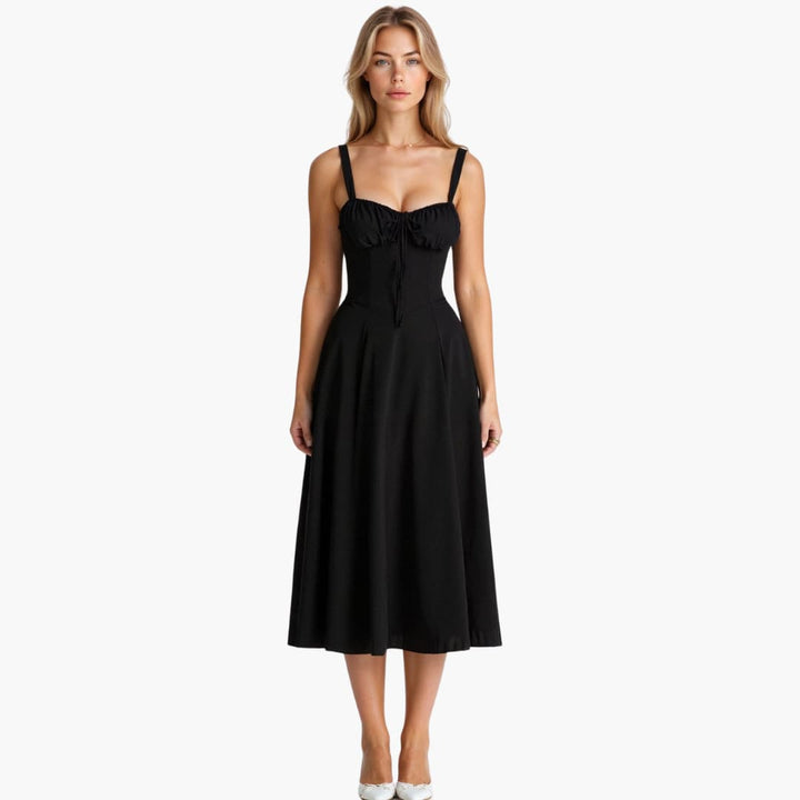 Stella Women's Light Flowy Midi Dress Elegant Comfortable Summer & Autumn