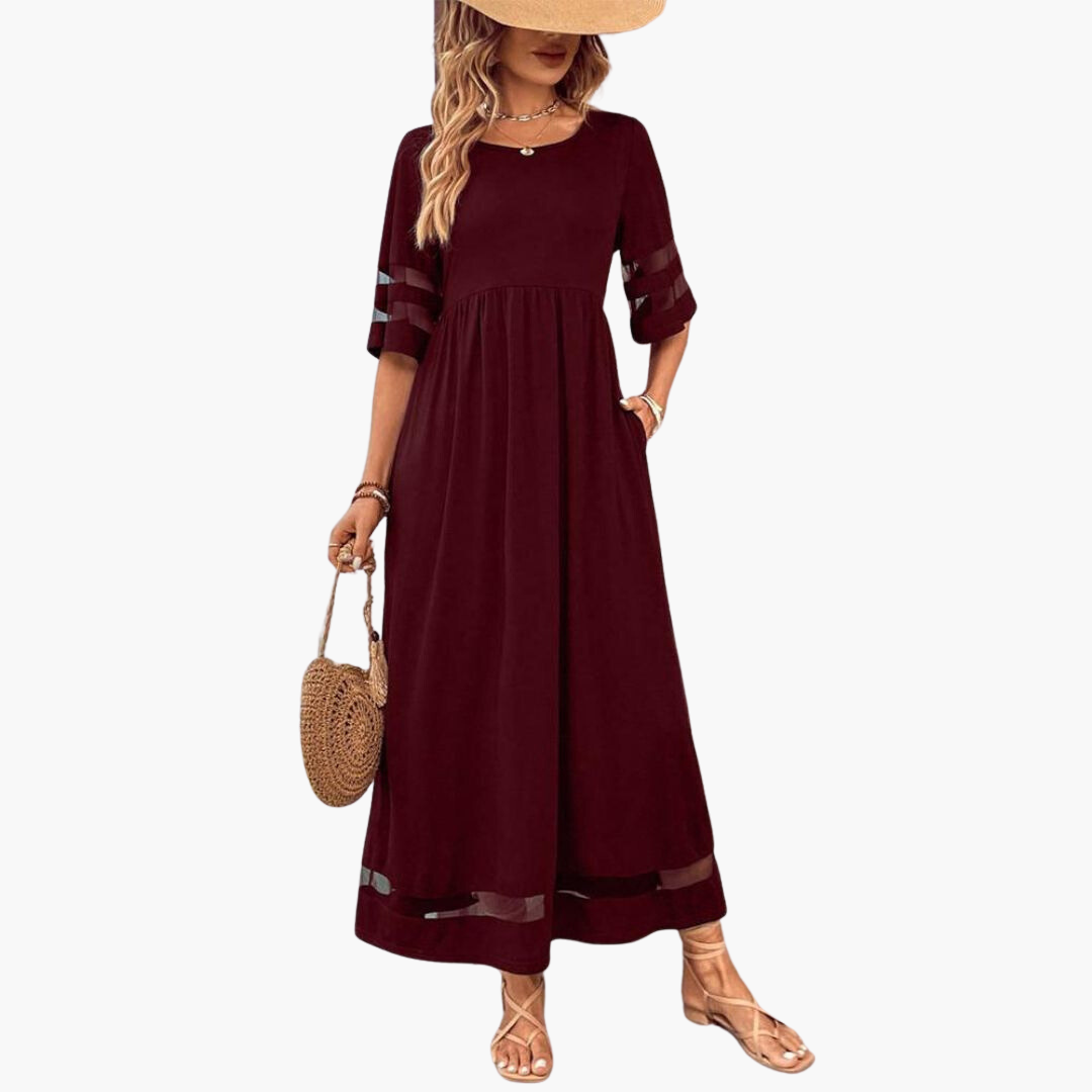 Flora Comfortable Casual Maxi Dress for Summer and Autumn