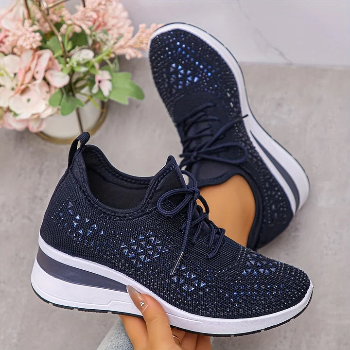 Assina Orthopedic Sneakers with Lightweight Comfort and Radiant Finish for Autumn and Summer