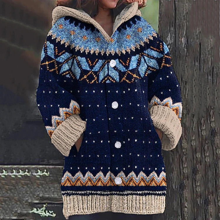 Valentina Knitted Wool Cardigan Durable Eco-Friendly Knitwear Autumn Layer