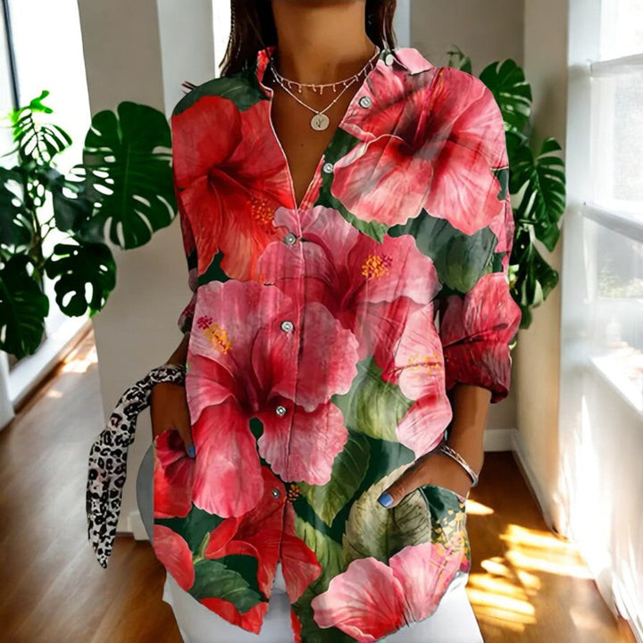 Carla Stylish Button-Down Shirt for Autumn and Summer