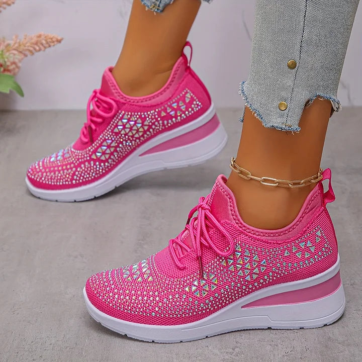 Assina Orthopedic Sneakers with Lightweight Comfort and Radiant Finish for Autumn and Summer