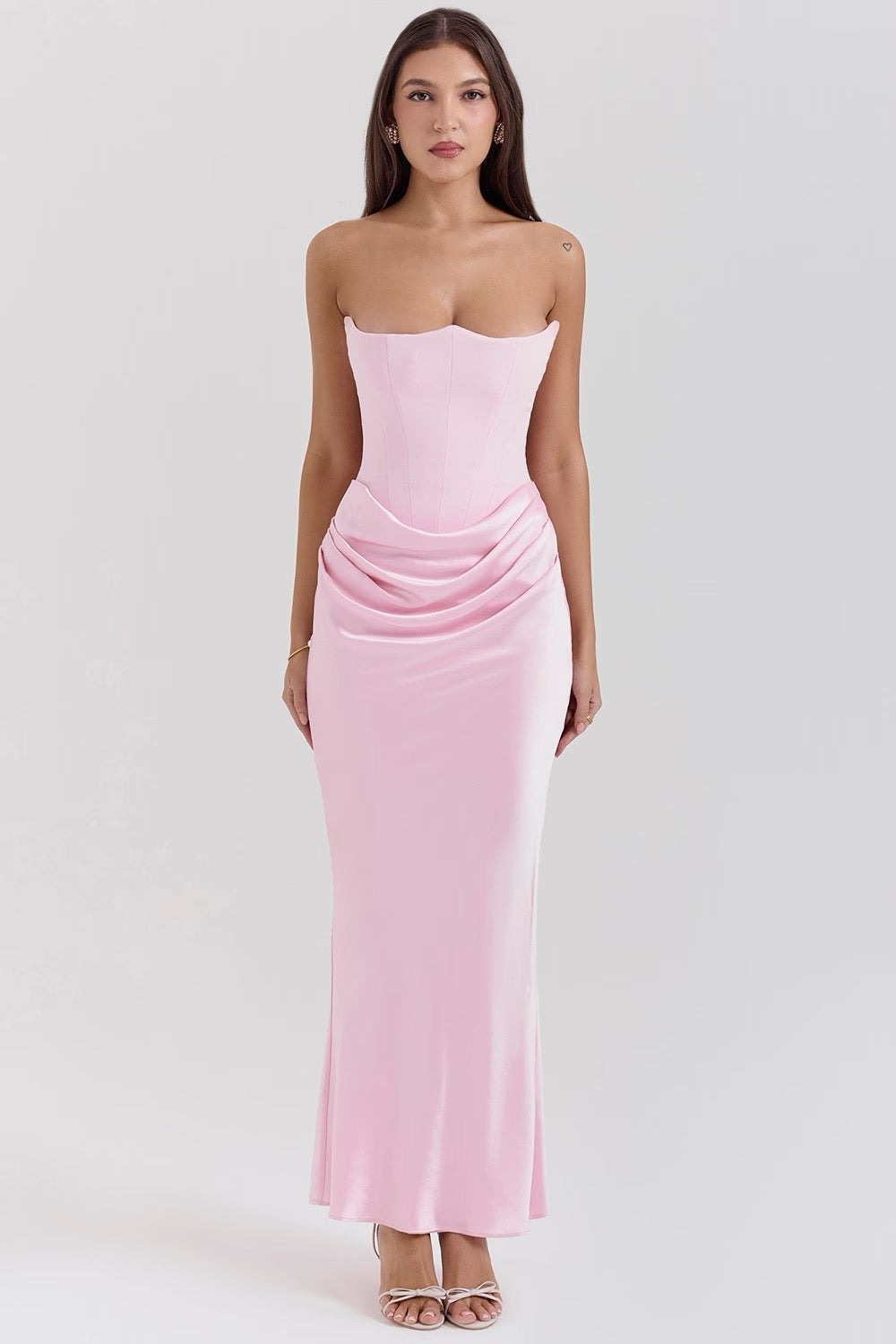 Tessa Strapless Maxi Dress Lightweight Elegant Silhouette Summer