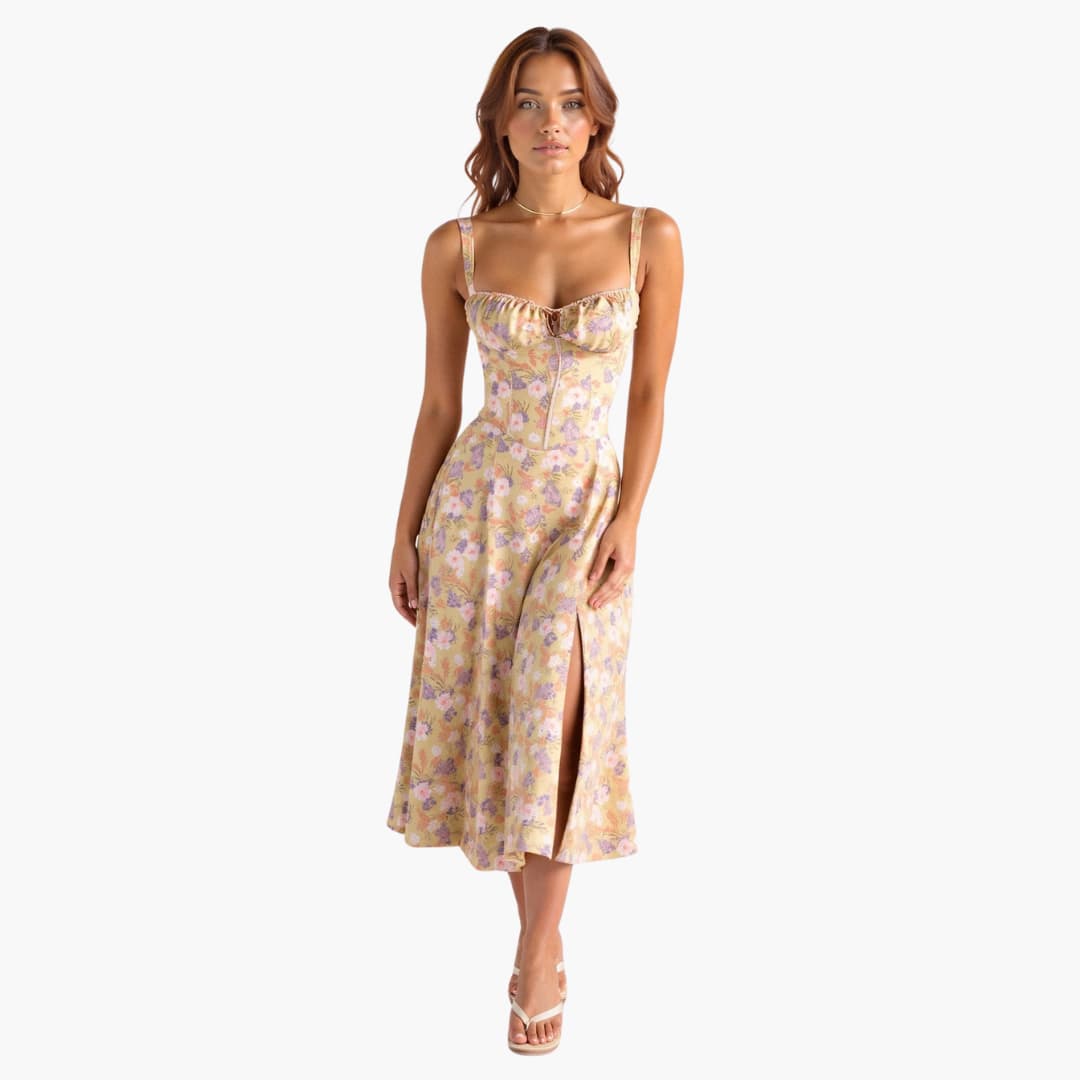 Stella Women's Light Flowy Midi Dress Elegant Comfortable Summer & Autumn