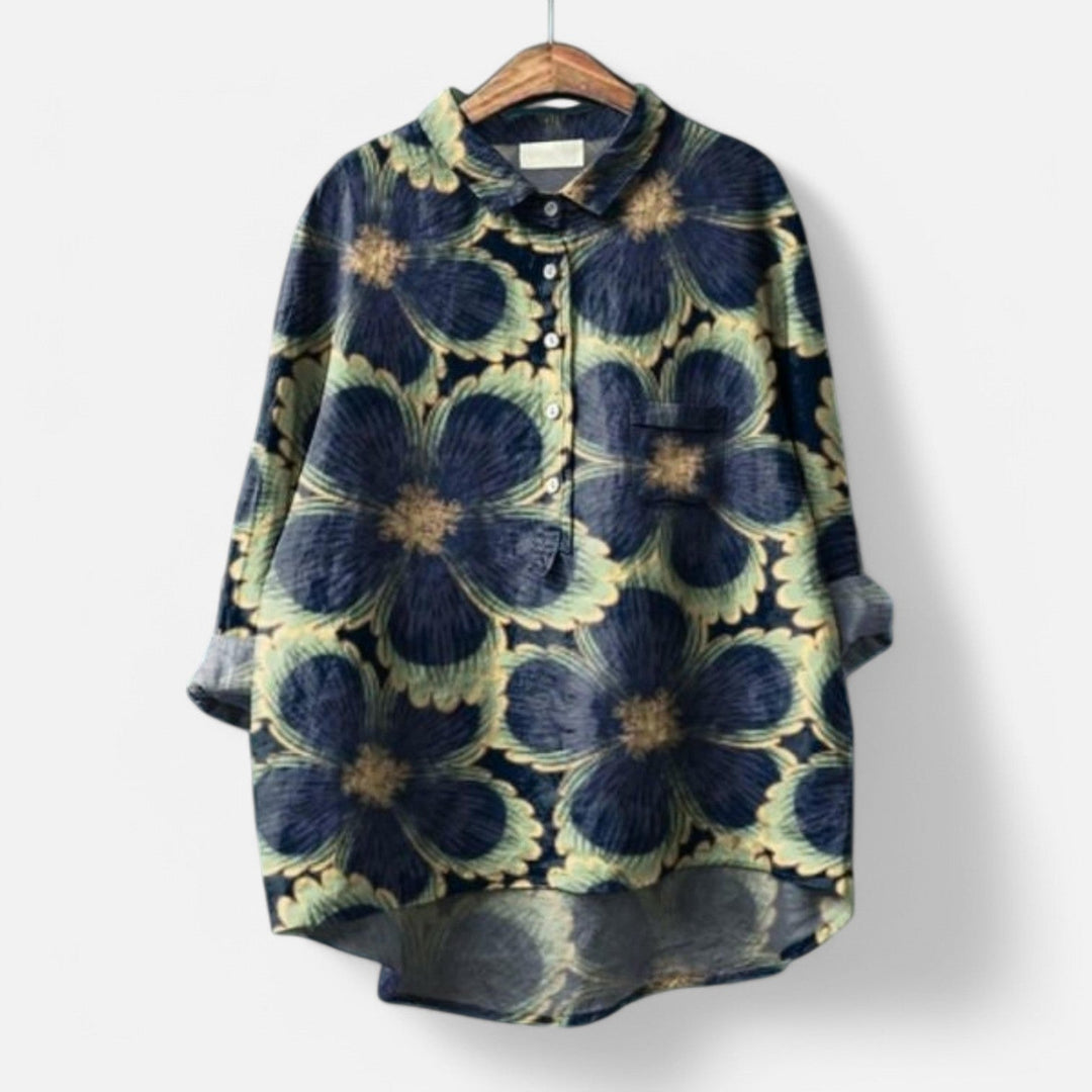 Kiara Stylish Loose Fit Floral Blouse for Summer Comfort