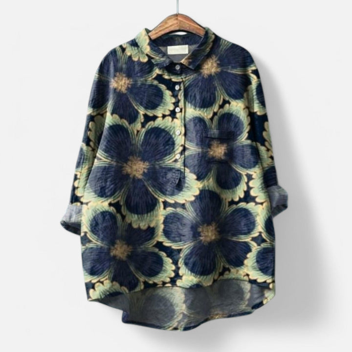 Kiara Stylish Loose Fit Floral Blouse for Summer Comfort