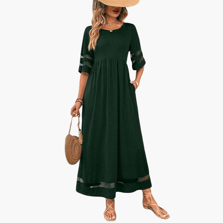 Flora Comfortable Casual Maxi Dress for Summer and Autumn