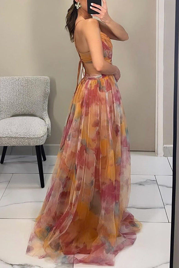 Gisele Flattering Floral Maxi Dress with Elegant Movement for Summer and Autumn