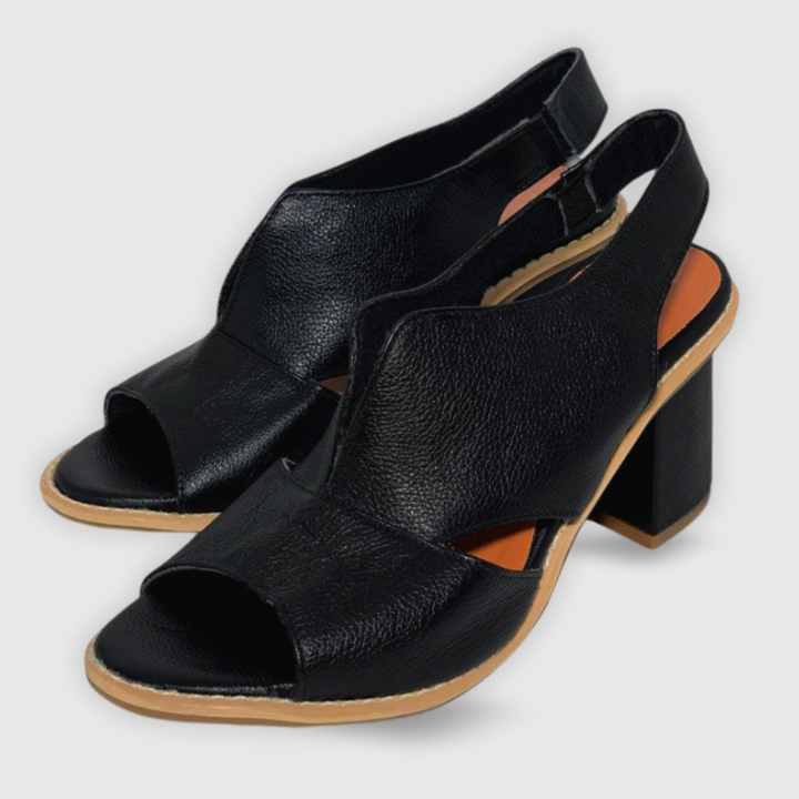 Nicole Stylish Summer and Autumn Mid-Heel Sandals