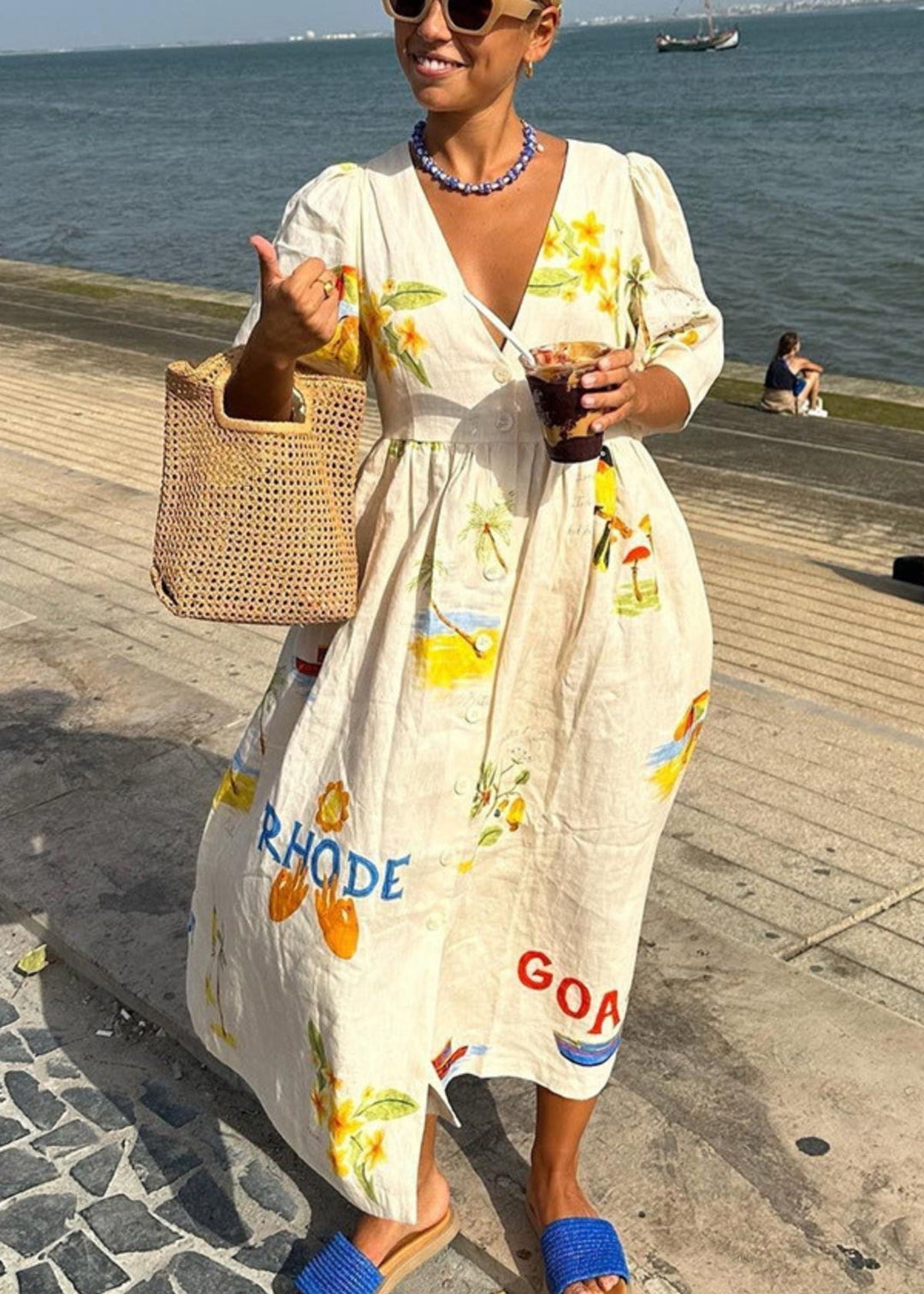 Chyna Mediterranean Dress – Elegant, Versatile Summer & Autumn Style