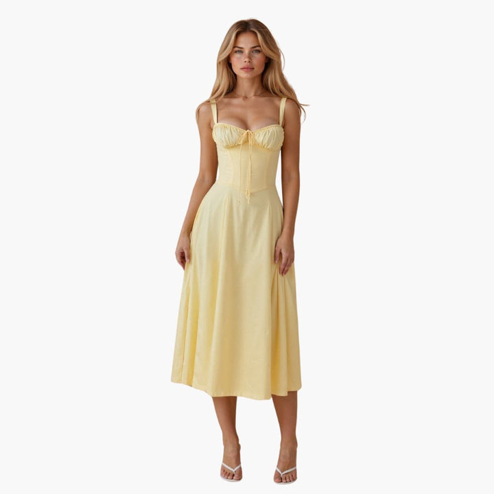Stella Women's Light Flowy Midi Dress Elegant Comfortable Summer & Autumn