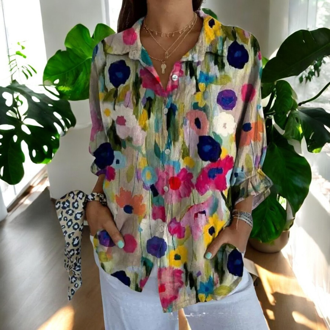 Carla Stylish Button-Down Shirt for Autumn and Summer