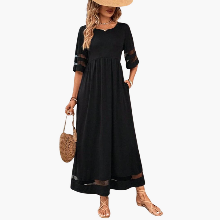 Flora Comfortable Casual Maxi Dress for Summer and Autumn