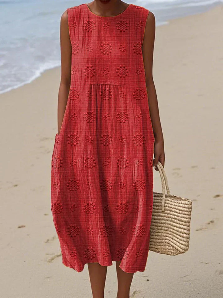 Mia Relaxed Summer Floral Dress Lightweight Breathable Stylish Summer Dress