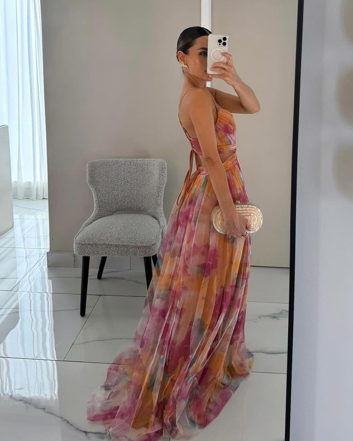 Fiona Elegant Lightweight Breathable Mesh Dress for Summer and Autumn