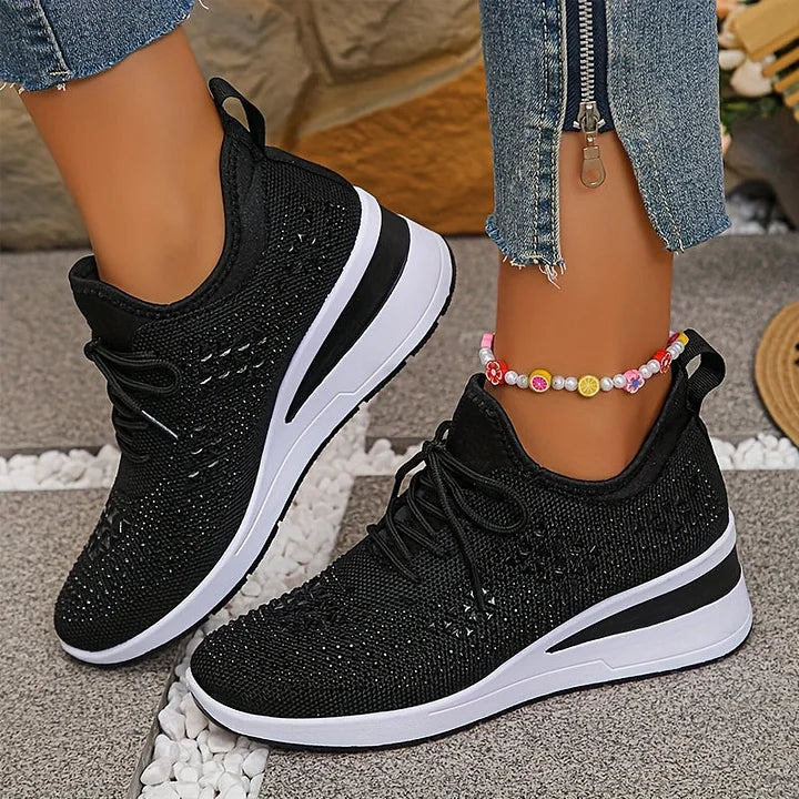 Assina Orthopedic Sneakers with Lightweight Comfort and Radiant Finish for Autumn and Summer