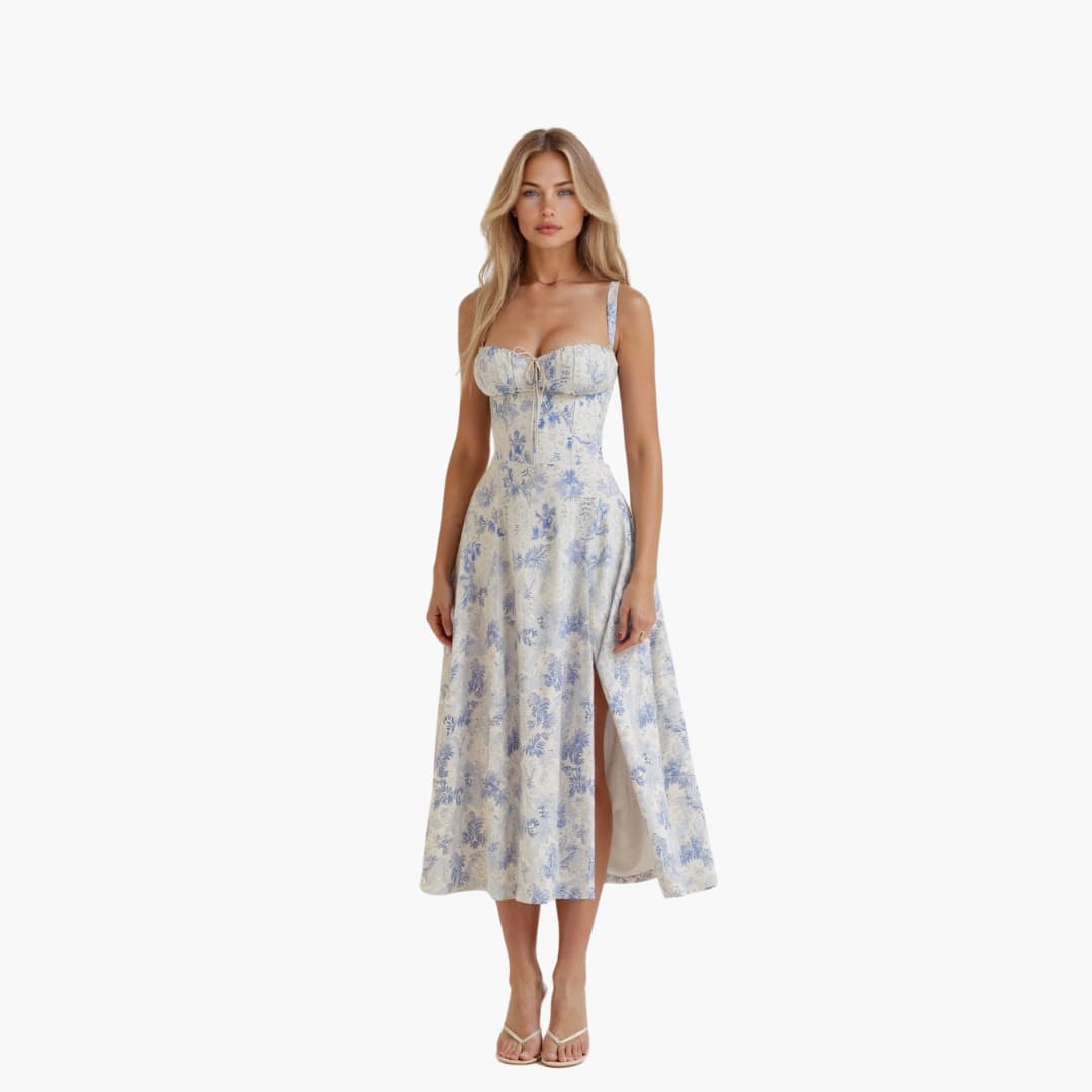 Stella Women's Light Flowy Midi Dress Elegant Comfortable Summer & Autumn