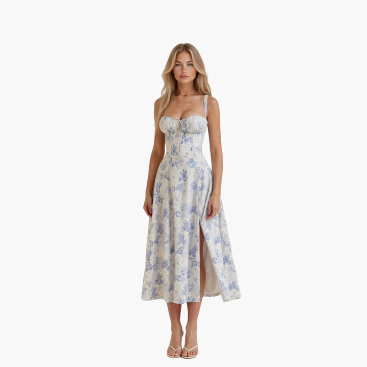 Stella Women's Light Flowy Midi Dress Elegant Comfortable Summer & Autumn