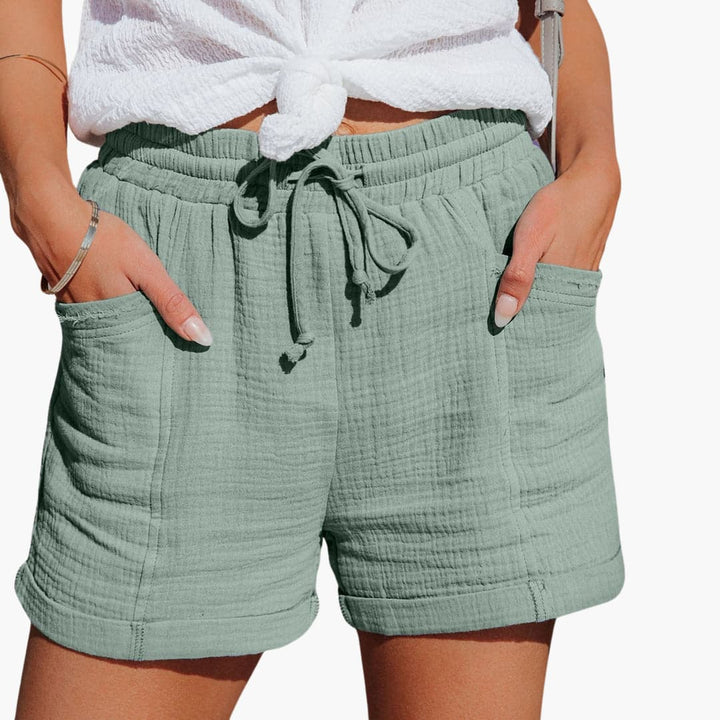Emma Casual Drawstring Shorts with Comfortable Fit for Summer and Autumn
