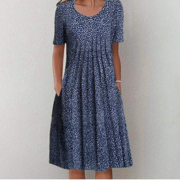 Kira Stylish Casual Floral Dress for Summer and Autumn Comfort
