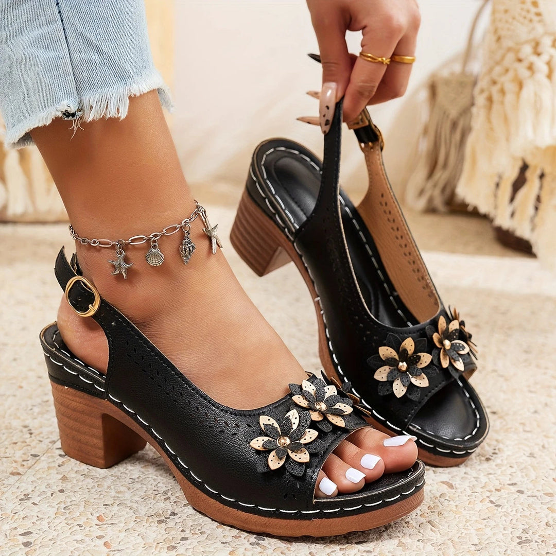 Hailey Stylish Comfortable Block Heels for Autumn and Summer