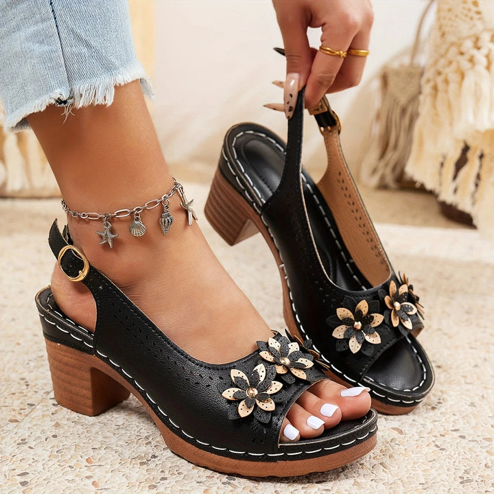 Hailey Stylish Comfortable Block Heels for Autumn and Summer