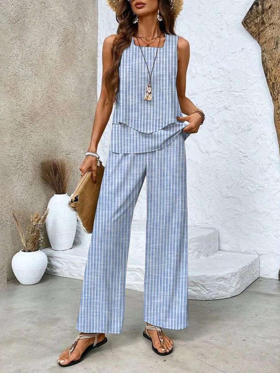 Alba Floral Top and Trouser Set for Autumn Stylish Comfort and Elegance