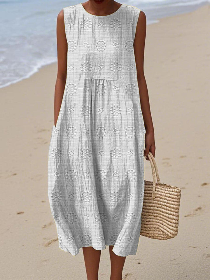Mia Relaxed Summer Floral Dress Lightweight Breathable Stylish Summer Dress