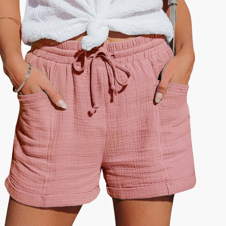 Emma Casual Drawstring Shorts with Comfortable Fit for Summer and Autumn