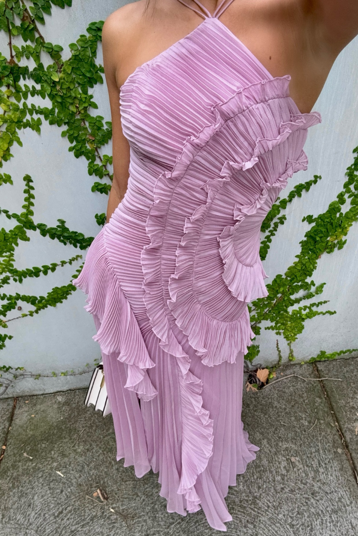 Junie Charming Sleeveless Ruffle Dress Elegant Summer Style