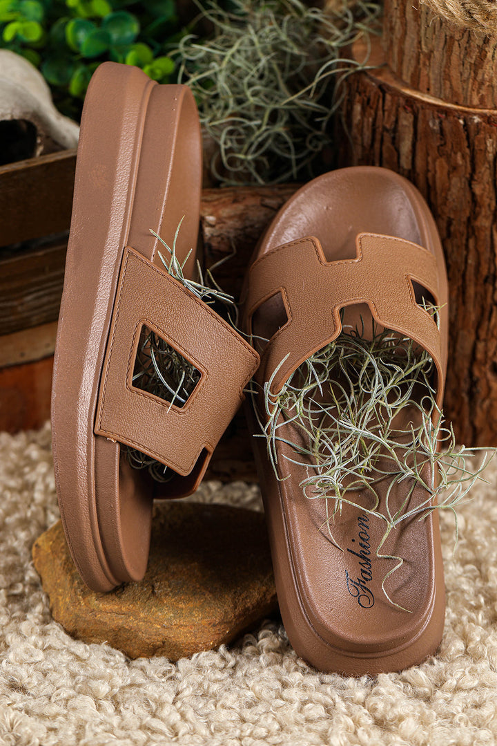 Nandine Women's Block Design Sandals with Comfort for Summer and Autumn