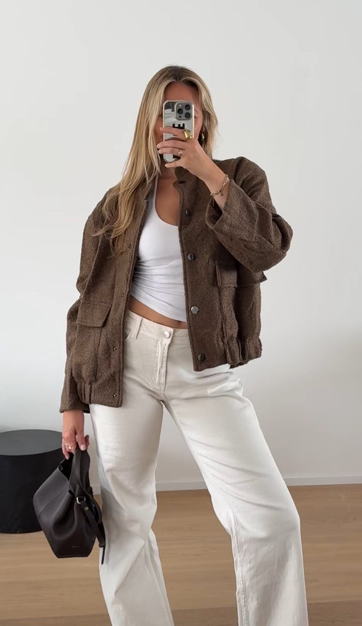 TEDDY JACKET CHOCOLATE
