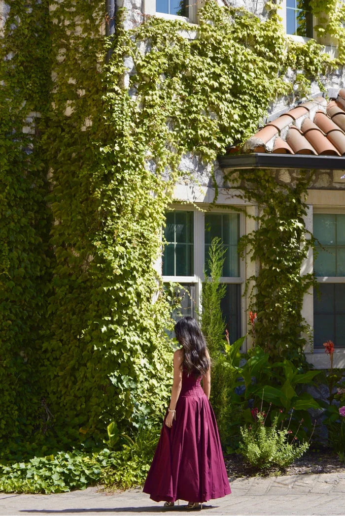 Lorelei Off-the-Shoulder Corset Midi Dress with Structured Fit for Autumn