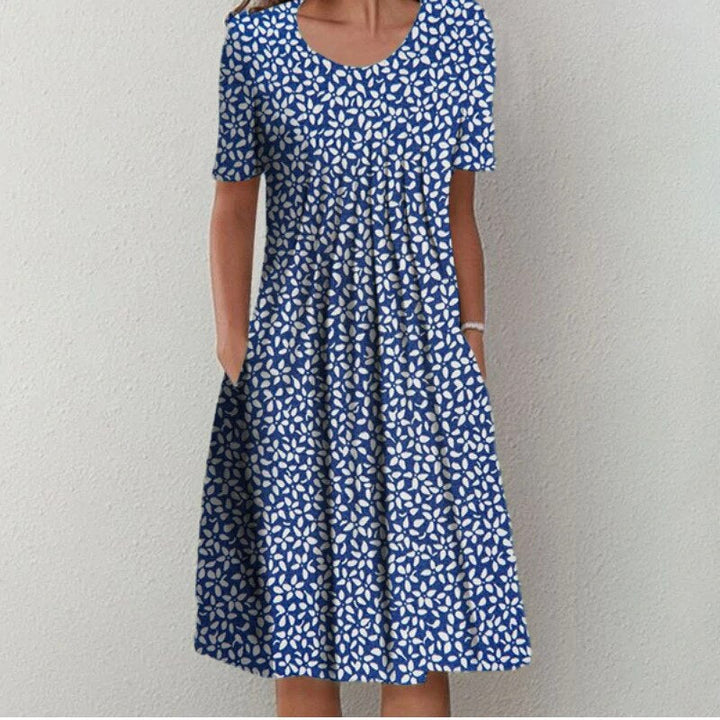 Kira Stylish Casual Floral Dress for Summer and Autumn Comfort