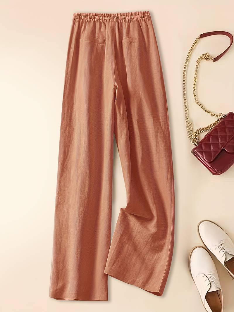 Tina Relaxed Linen Pants Breathable Comfort Lightweight Summer & Autumn