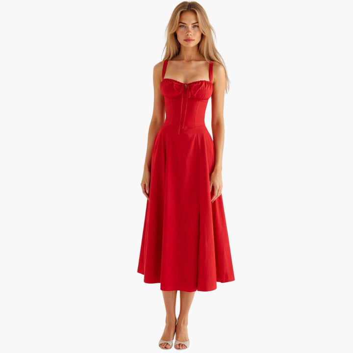 Stella Women's Light Flowy Midi Dress Elegant Comfortable Summer & Autumn
